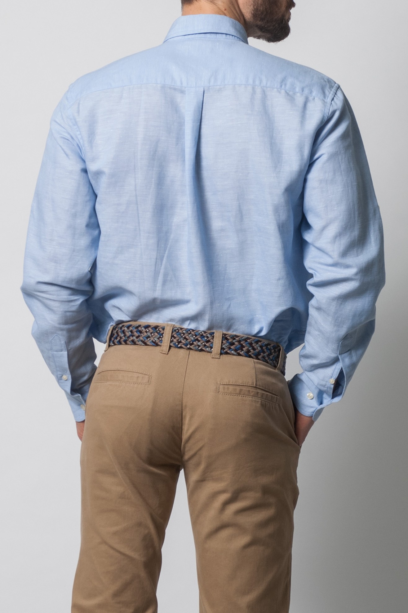 Camisa linho regular fit