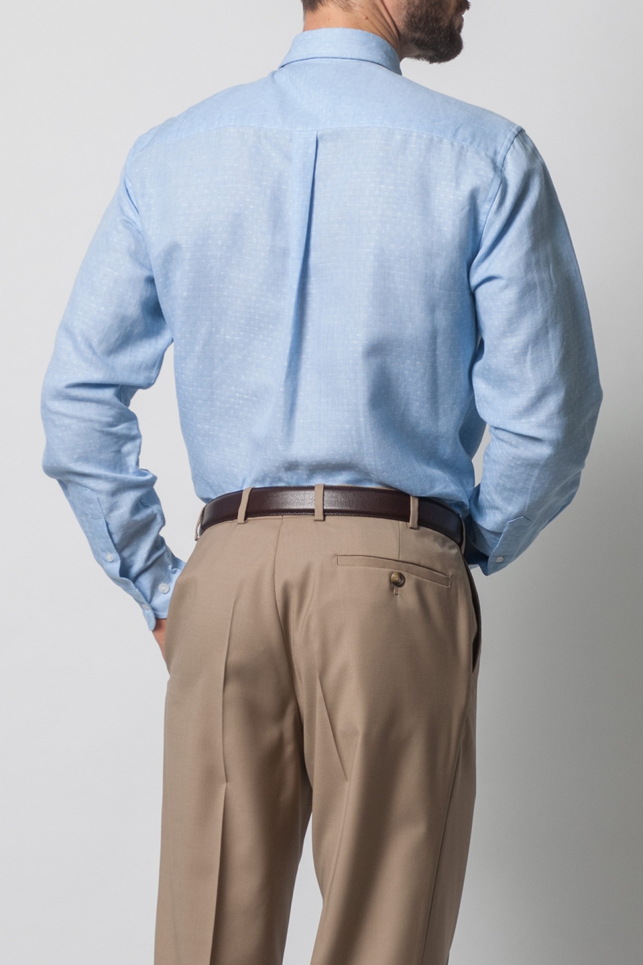Camisa linho regular fit