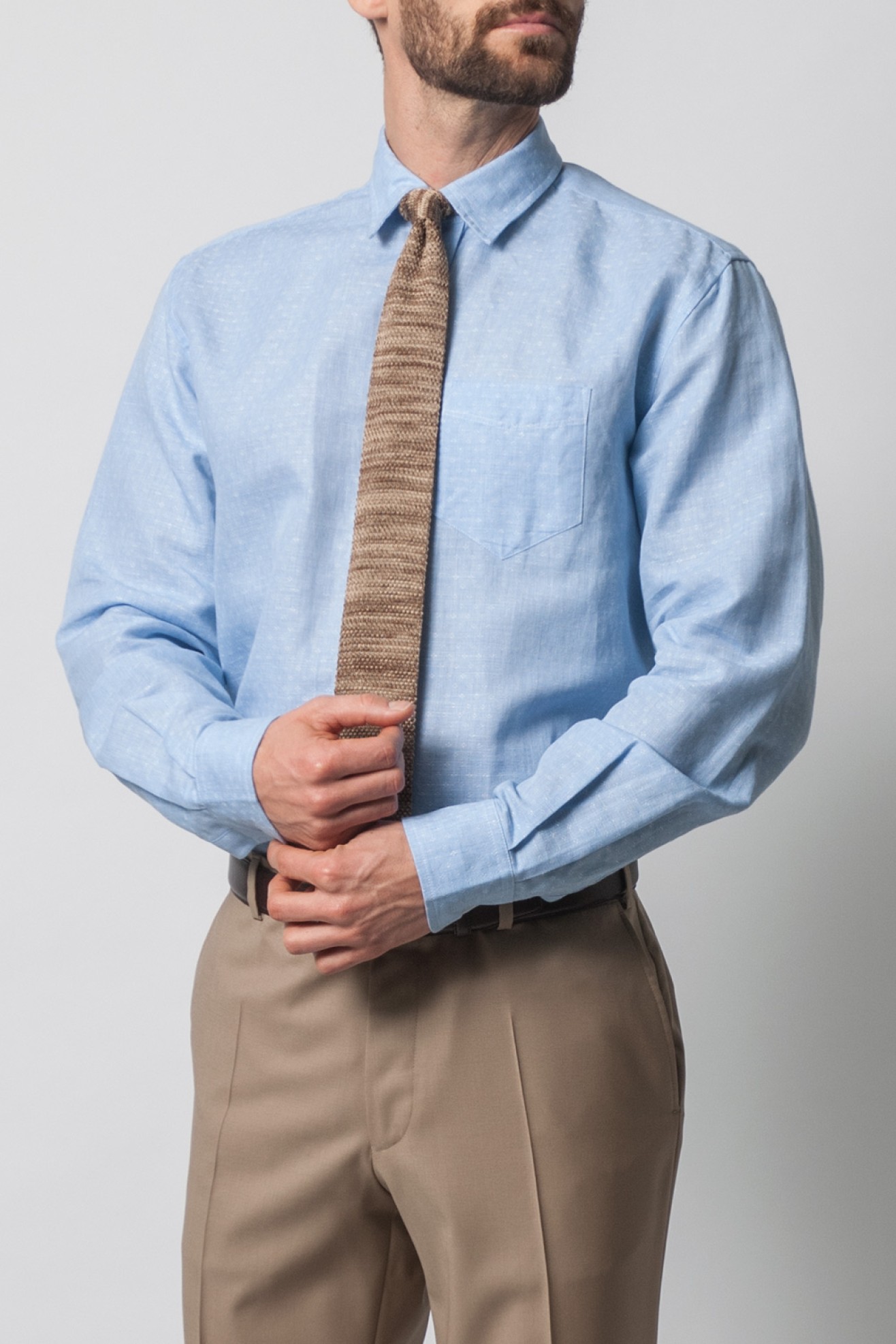 Camisa linho regular fit