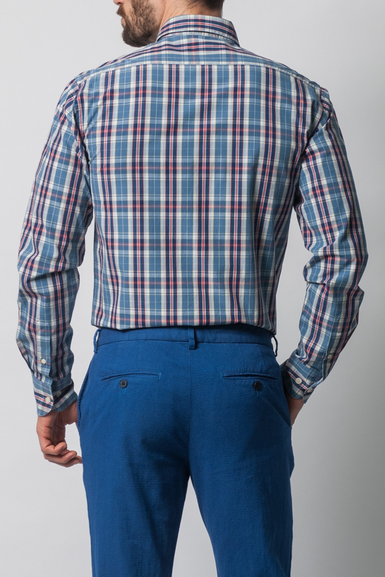 Camisa xadrez slim fit