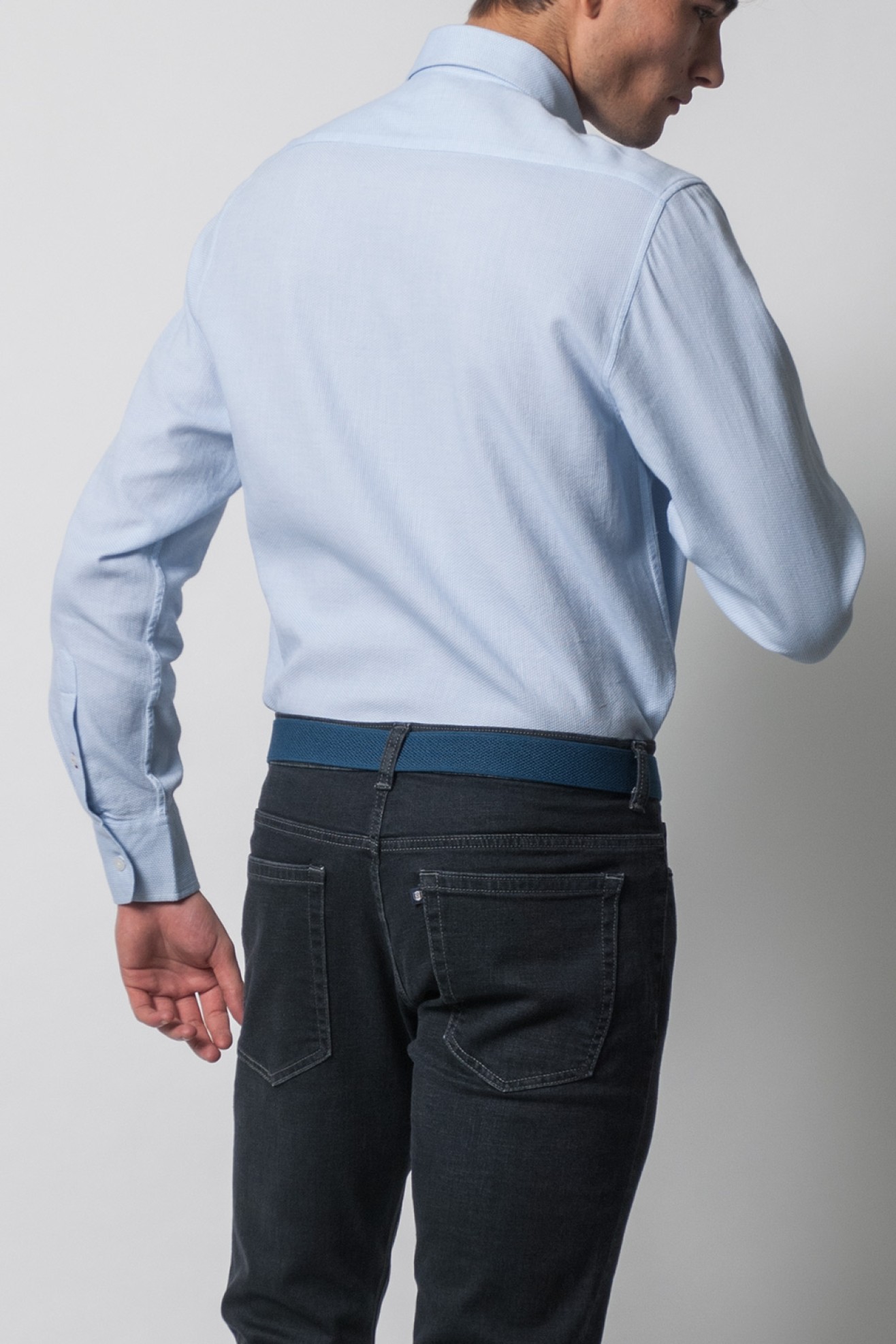 Camisa casual cintada