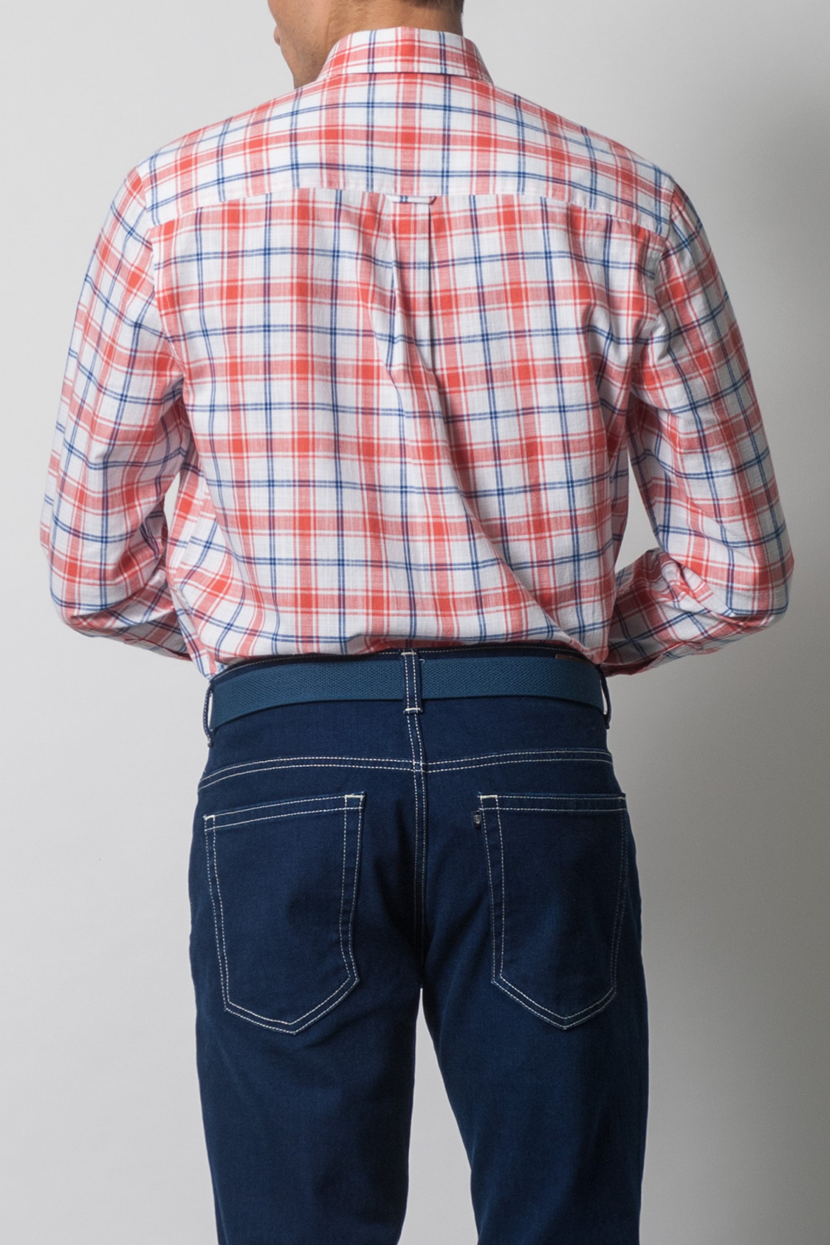 Camisa regular fit a cuadros