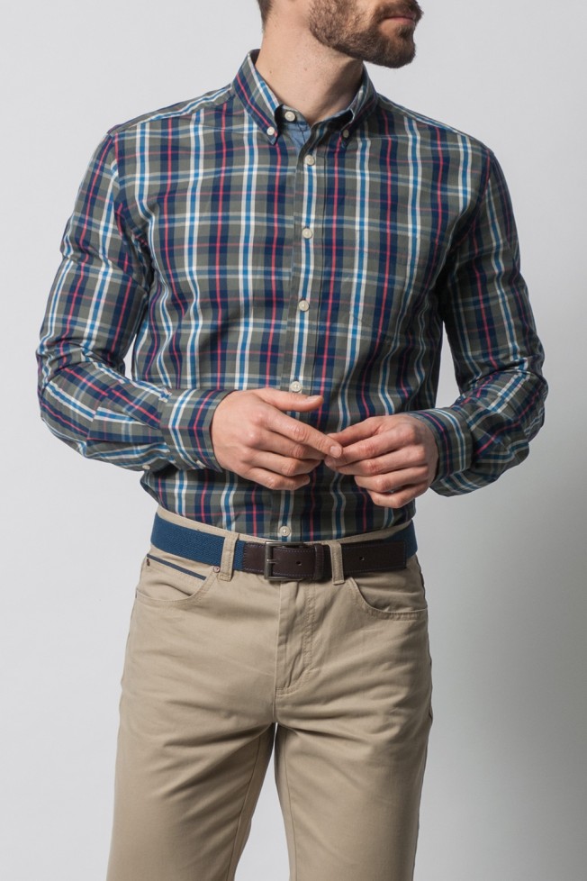 Camisa de cuadros slim fit