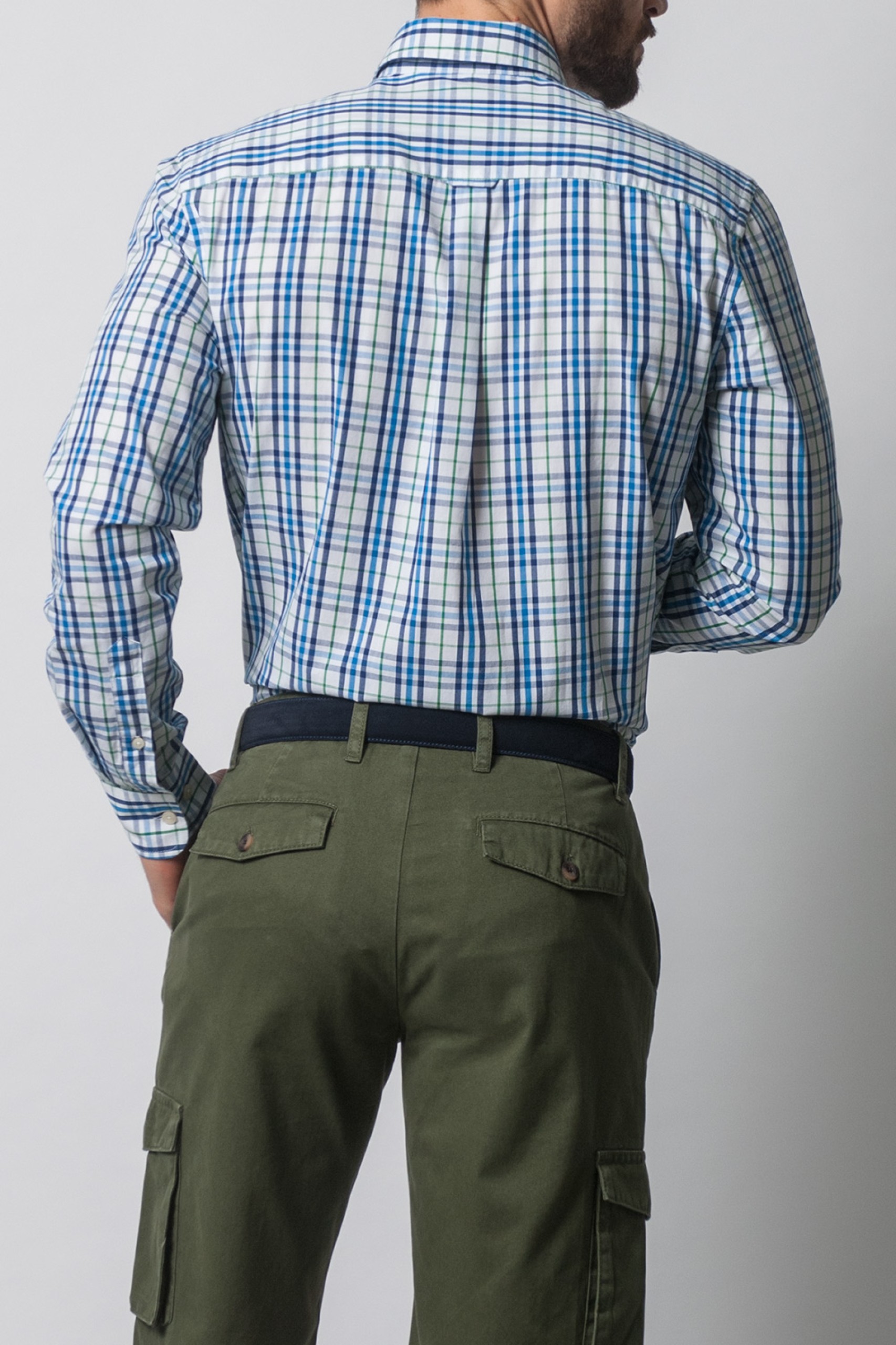 Camisa regular fit a cuadros