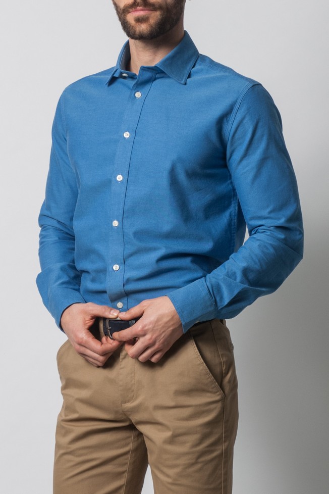 Camisa oxford slim fit