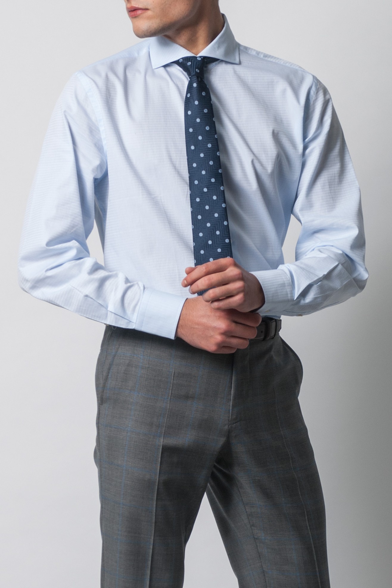 Camisa clssica cintada 