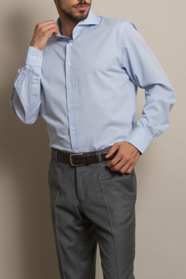 Camisa clssica cintada