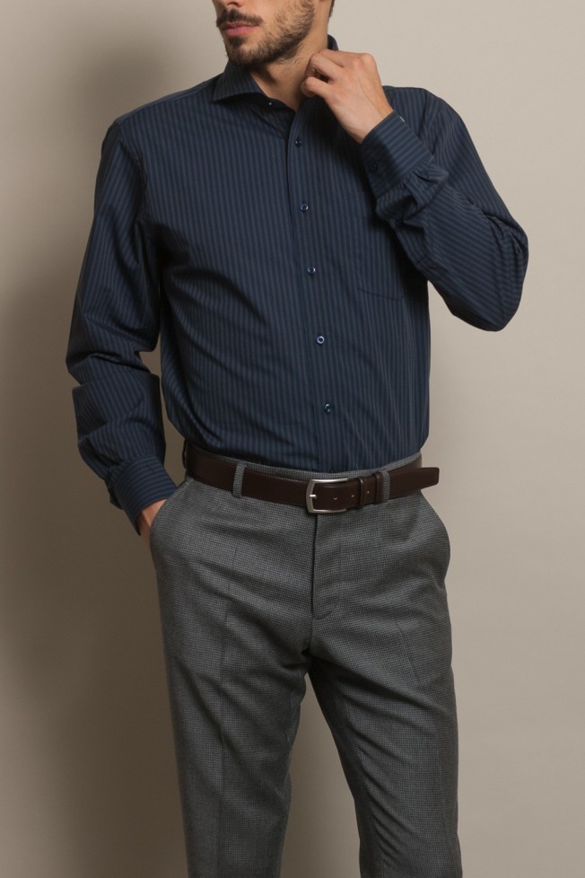 Camisa casual cintada