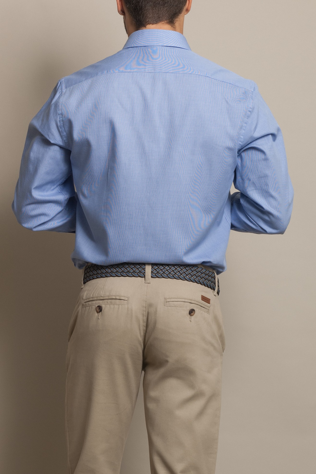 Camisa clssica cintada