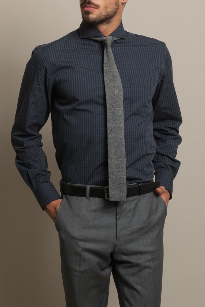 Camisa casual ajustada 