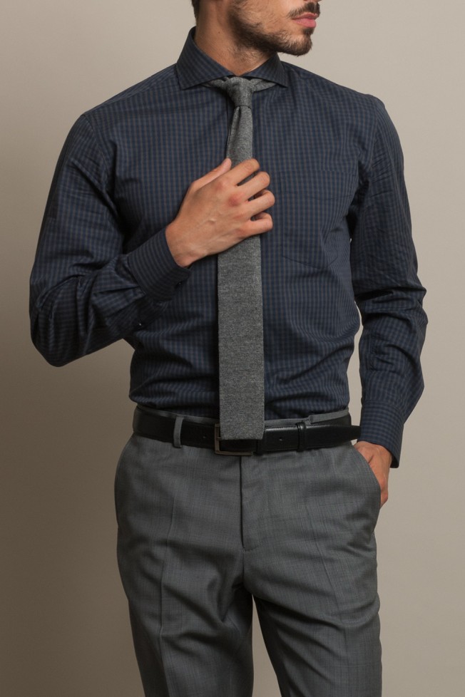 Camisa casual ajustada 