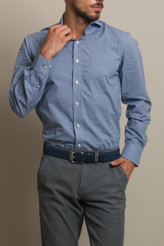 Camisa casual cintada