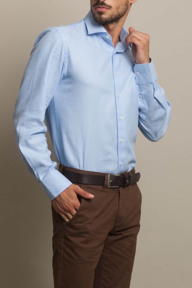 Camisa clássica cintada Camisa clássica cintada