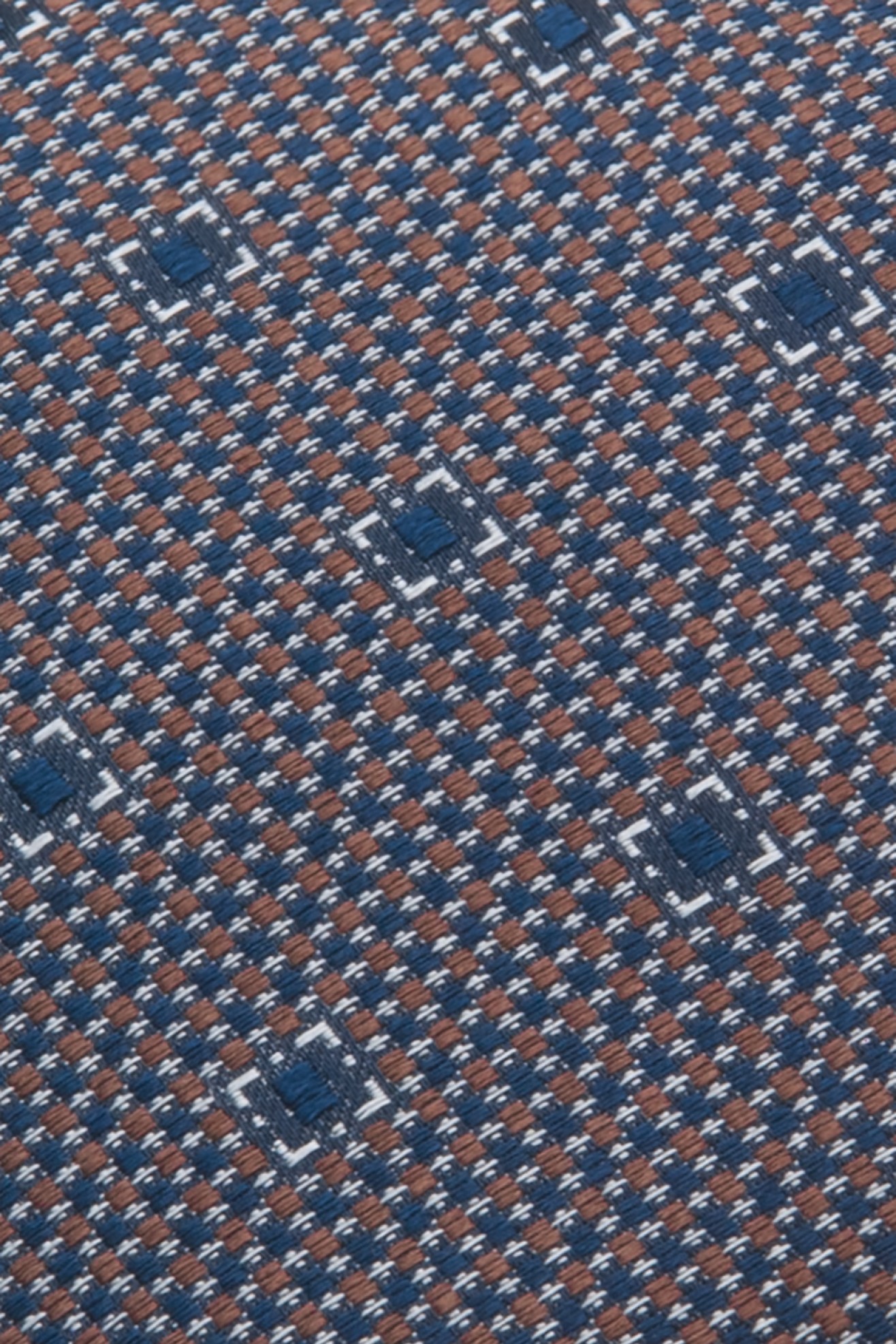 Gravata seda padro quadrados