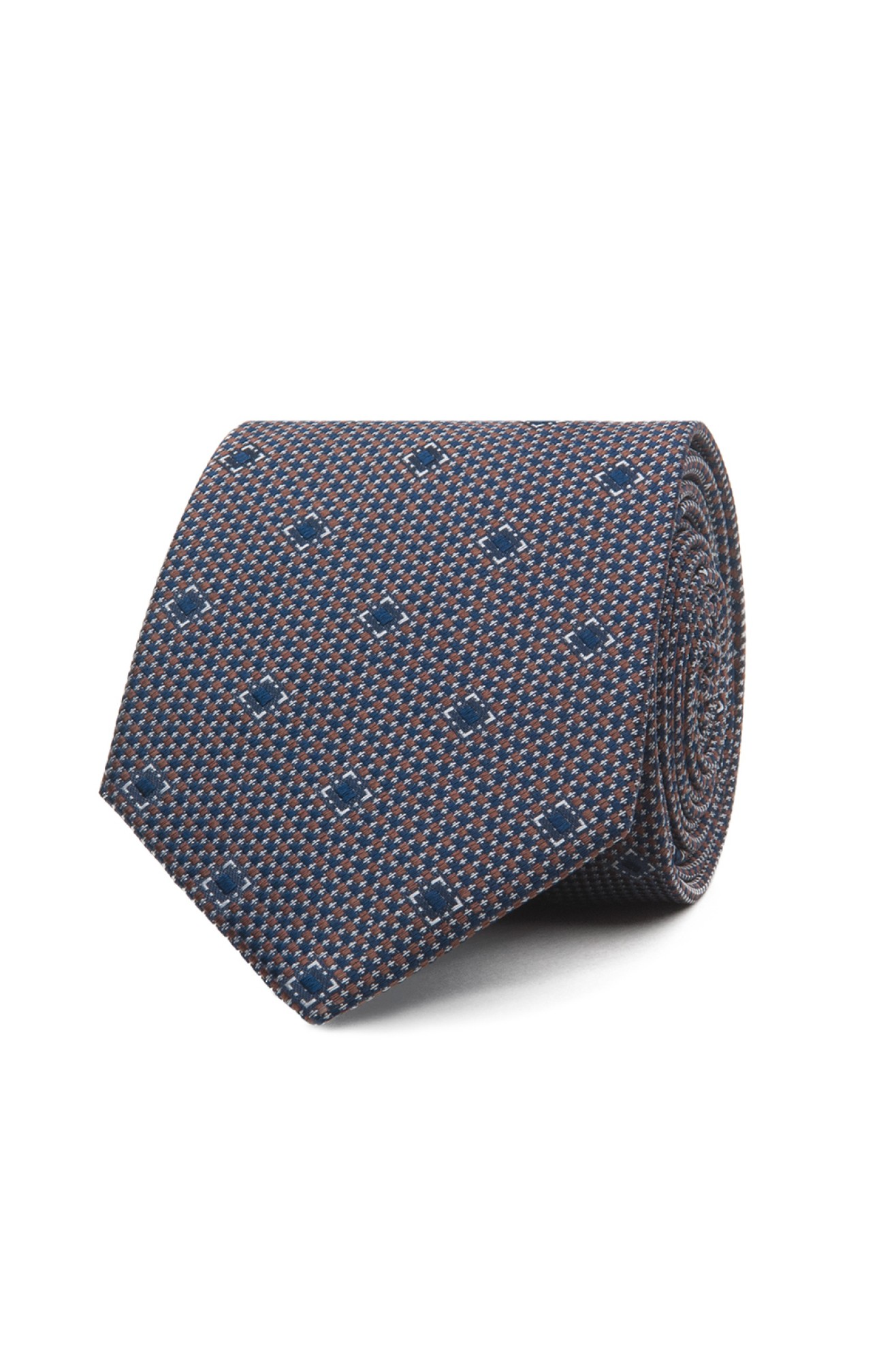 Corbata de seda con motivo de cuadros 
