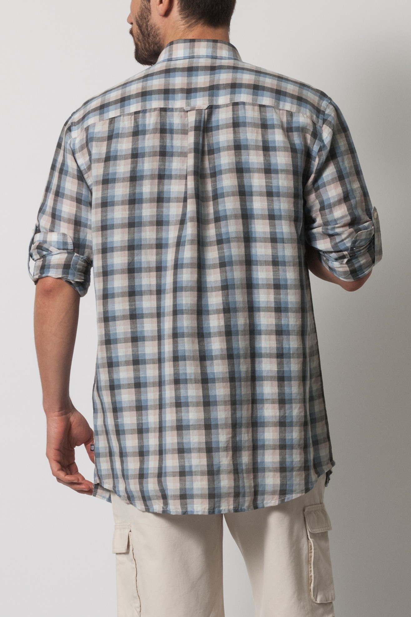 Camisa linho regular fit