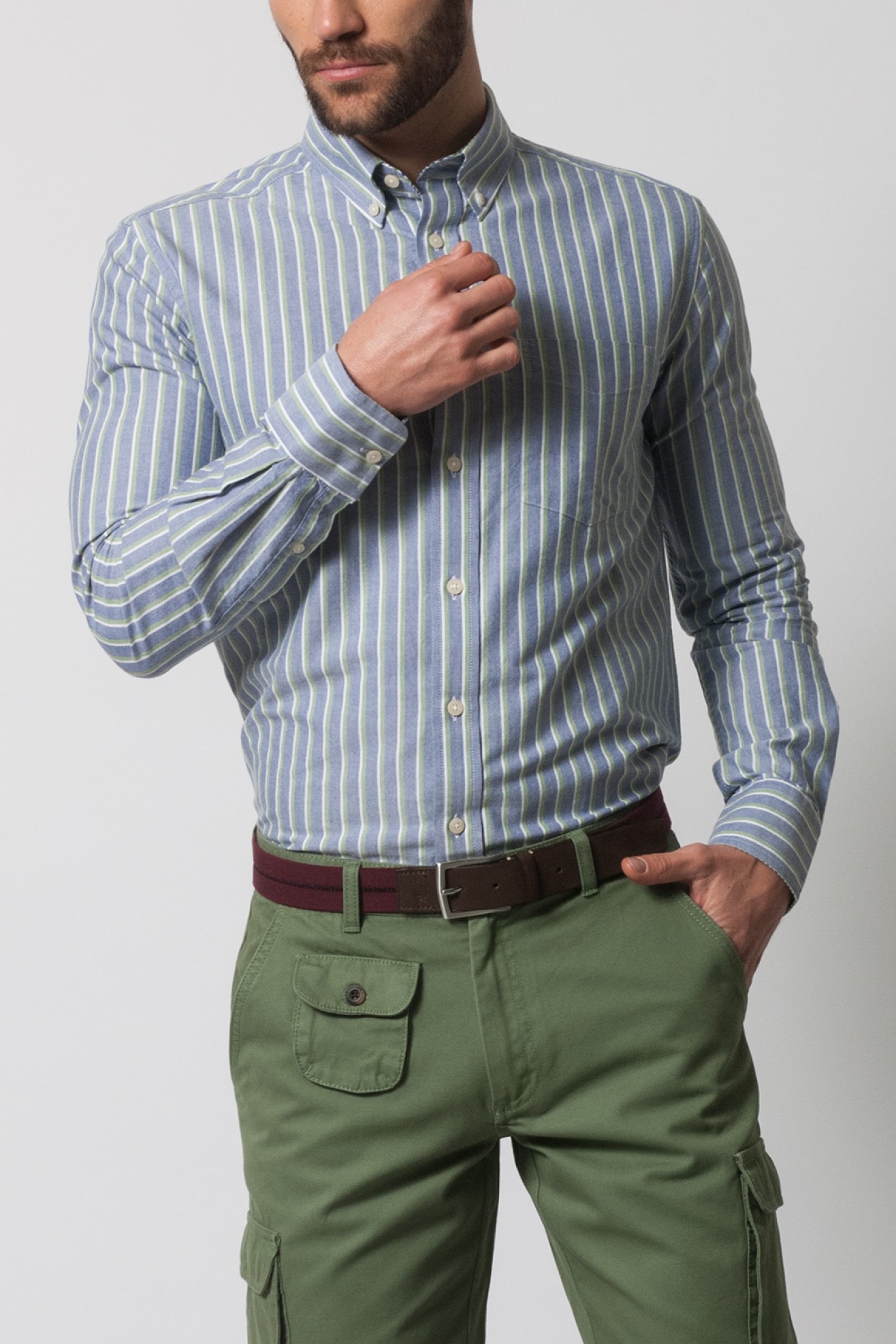 Camisa desportiva oxford