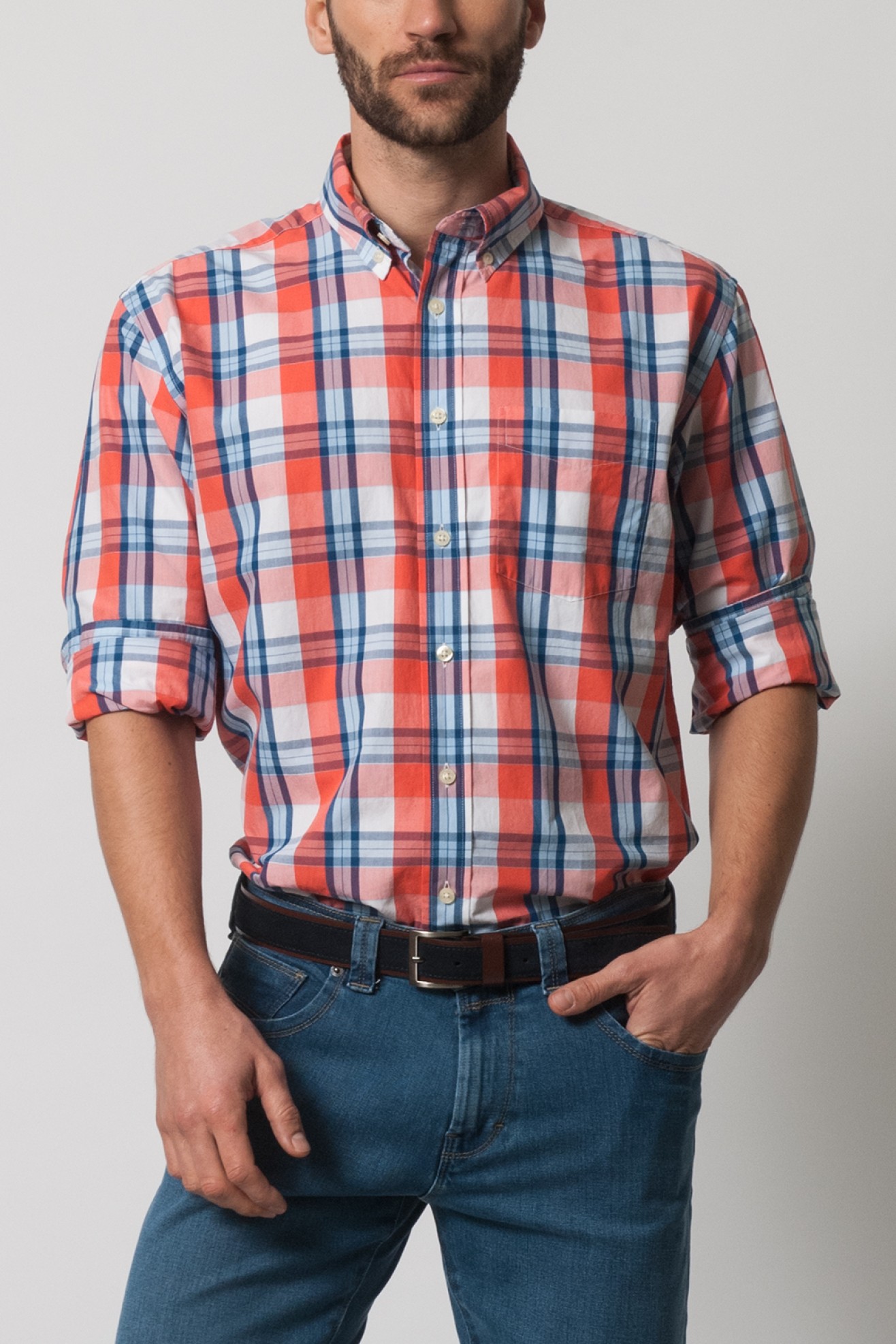 Camisa xadrez regular fit