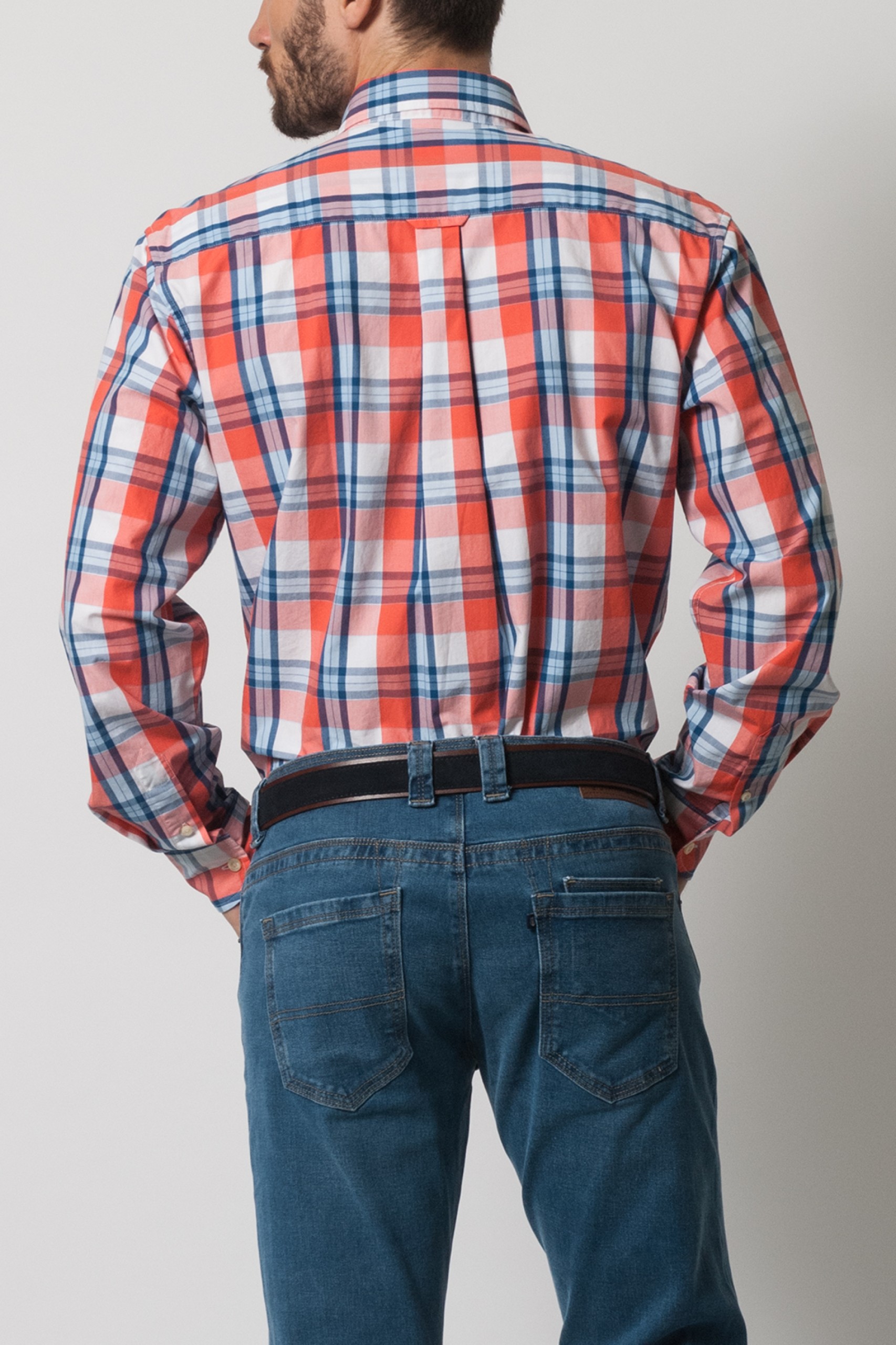 Camisa a cuadros de corte regular