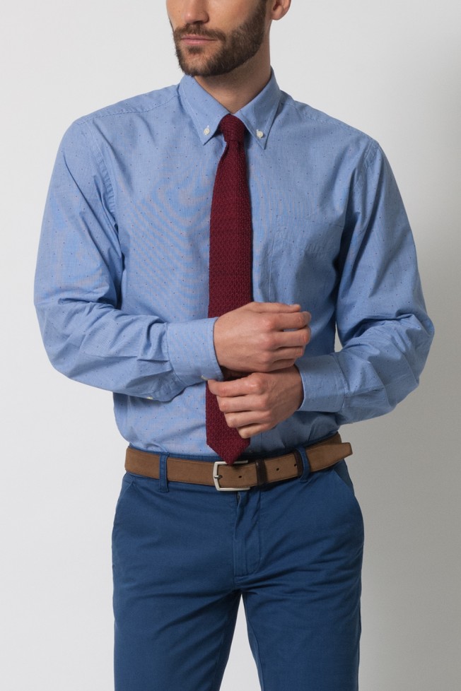 Camisa casual ajustada 