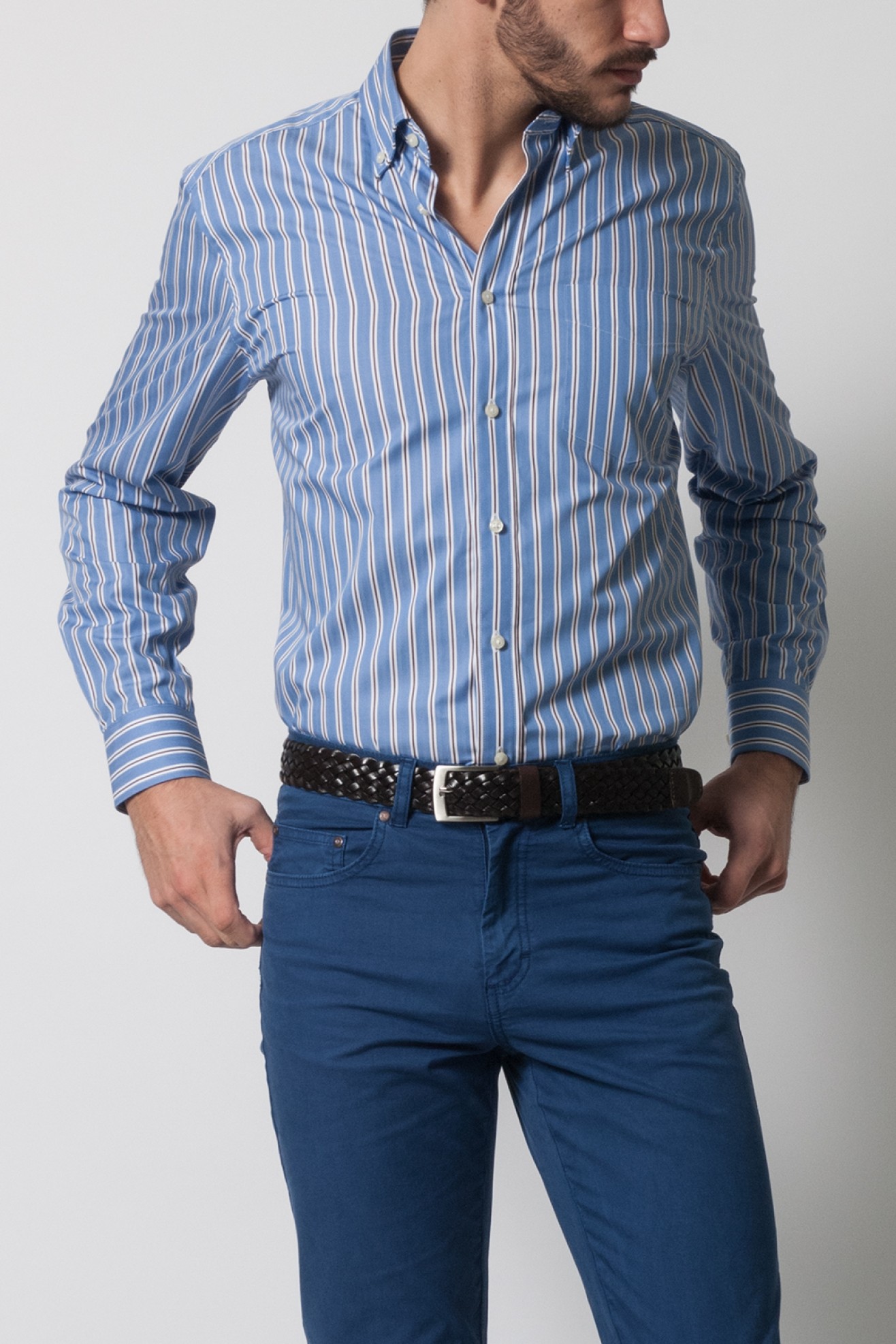 Camisa de riscas