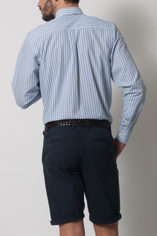 Camisa s riscas regular fit