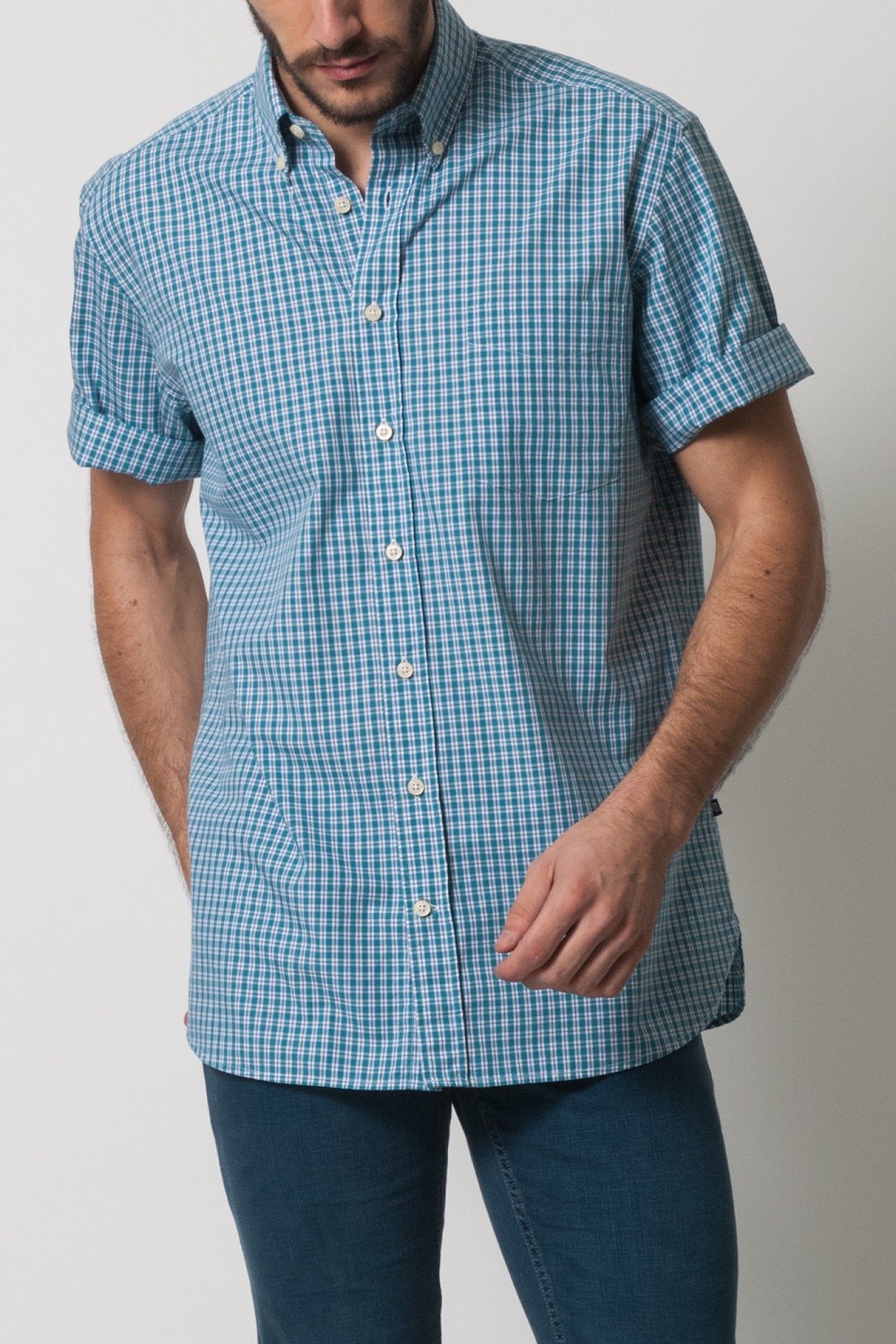 Camisa Deportiva Media Manga