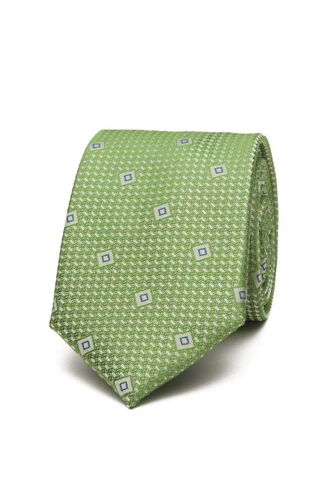 Corbata con textura de rombos