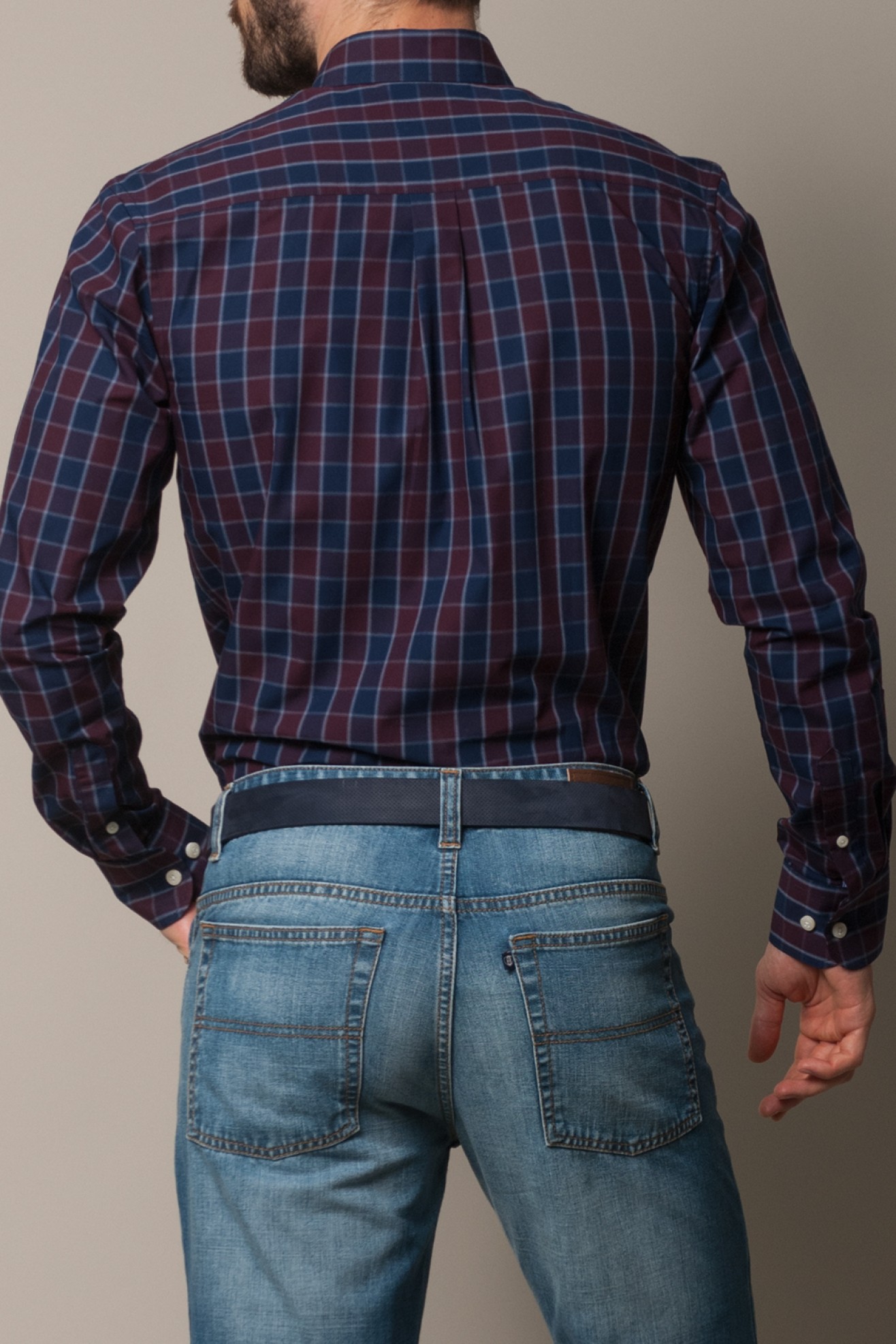 Camisa xadrez slim fit