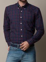 Camisa xadrez slim fit