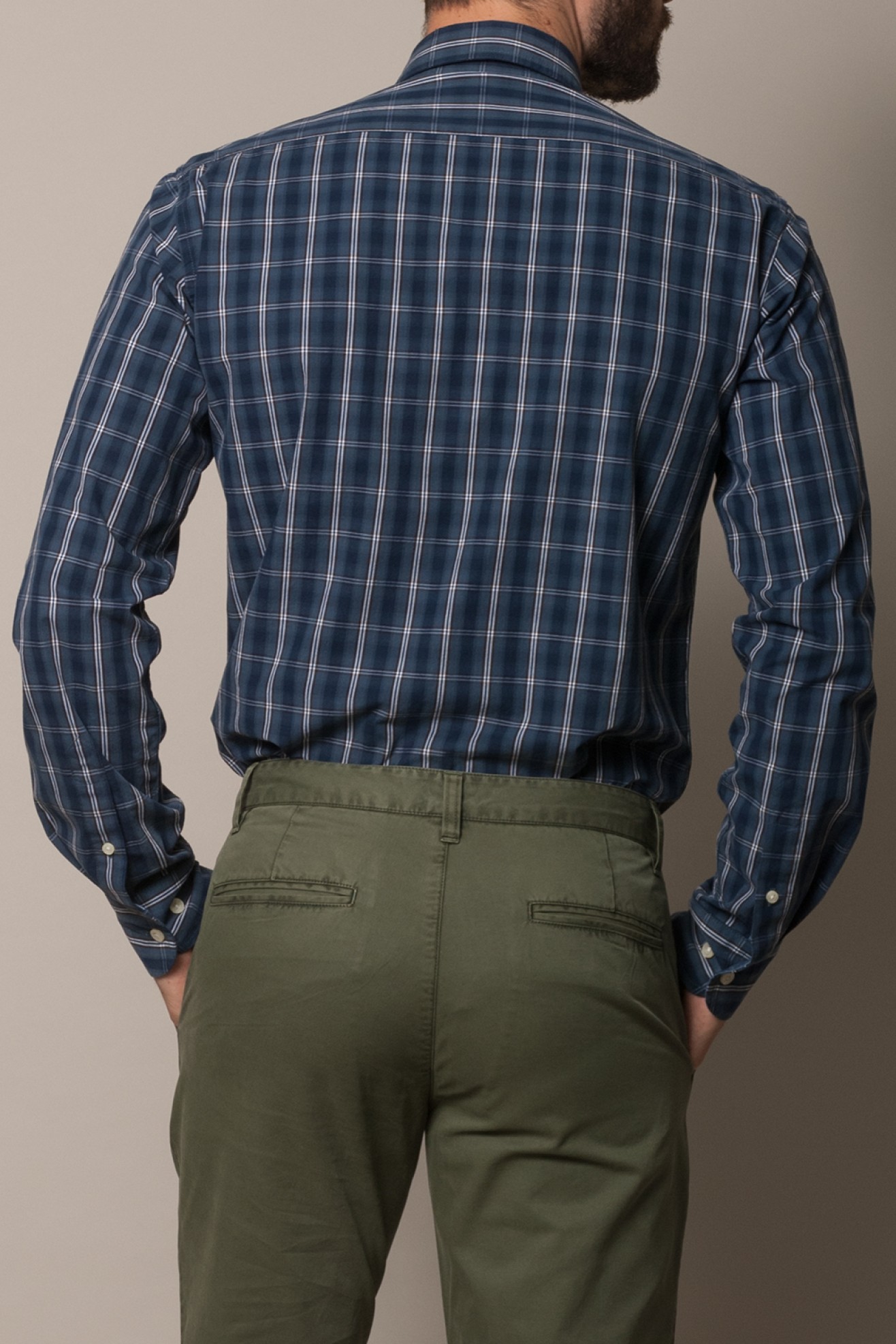 Camisa xadrez slim fit