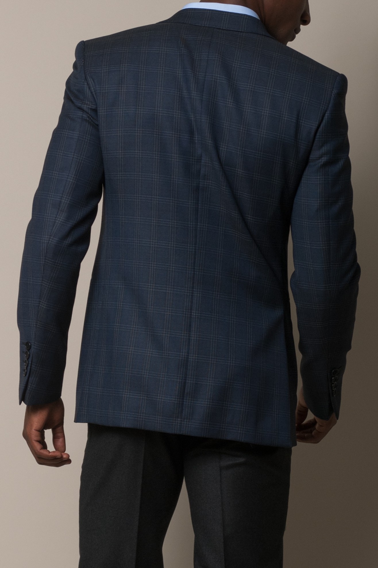 Blazer slim fit a cuadros