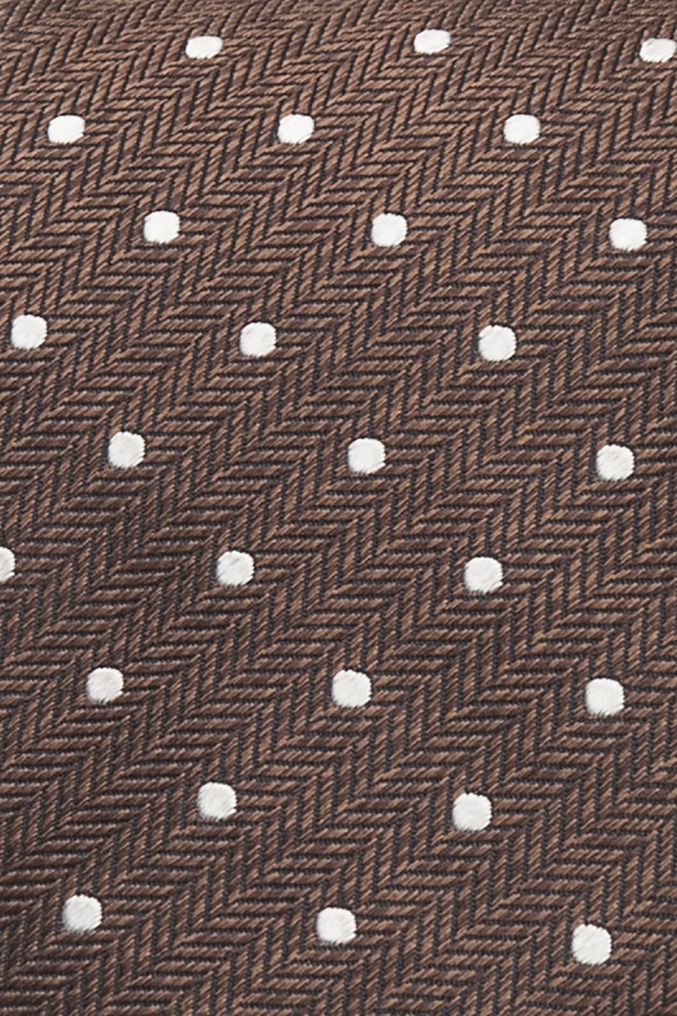 Gravata seda texturizada bolinhas