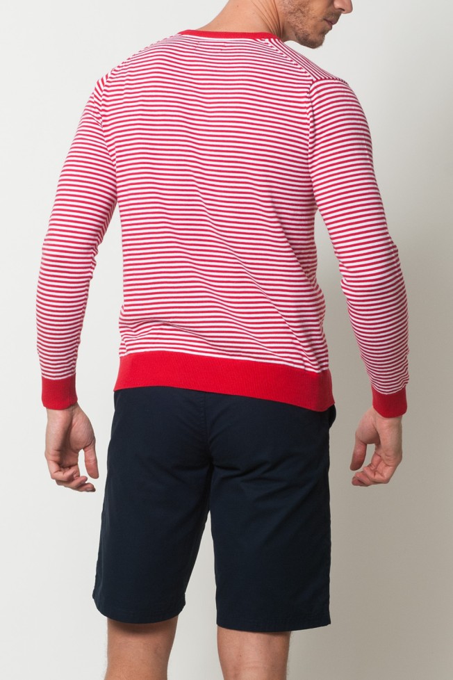 Jersey 100% algodón con cuello en V Jersey 100% algodón con cuello en V