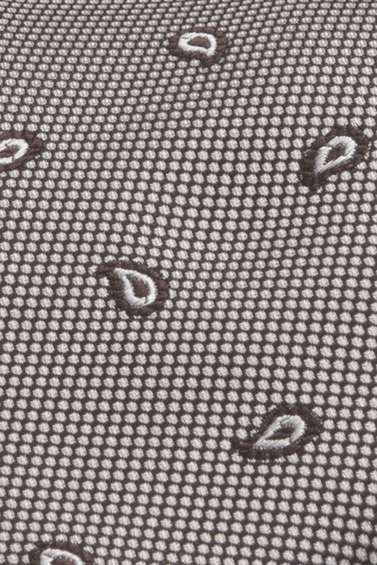 Corbata de seda con motivo de cornucopia