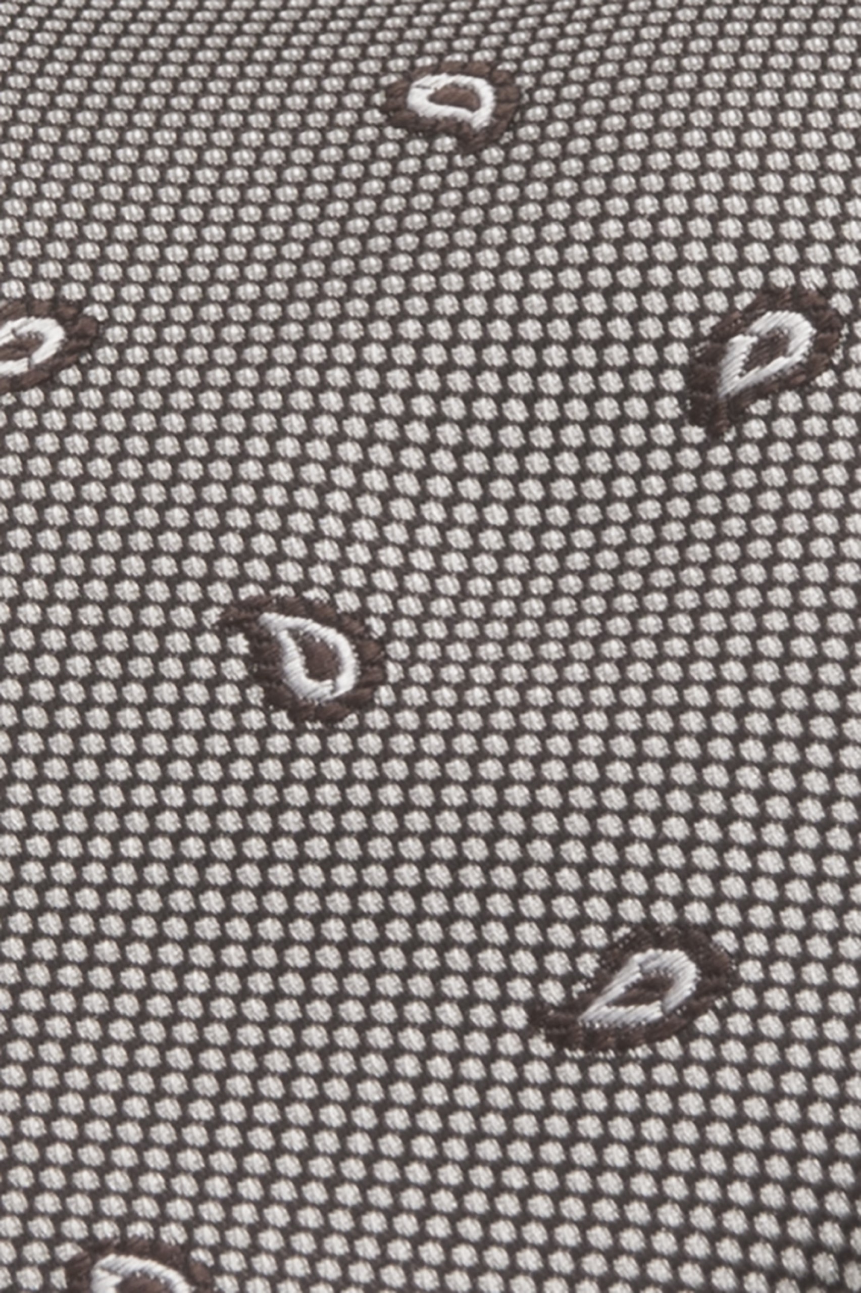 Corbata de seda con motivo de cornucopia