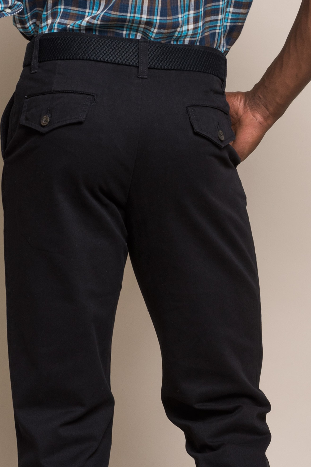 Pantalones de sarga de algodón