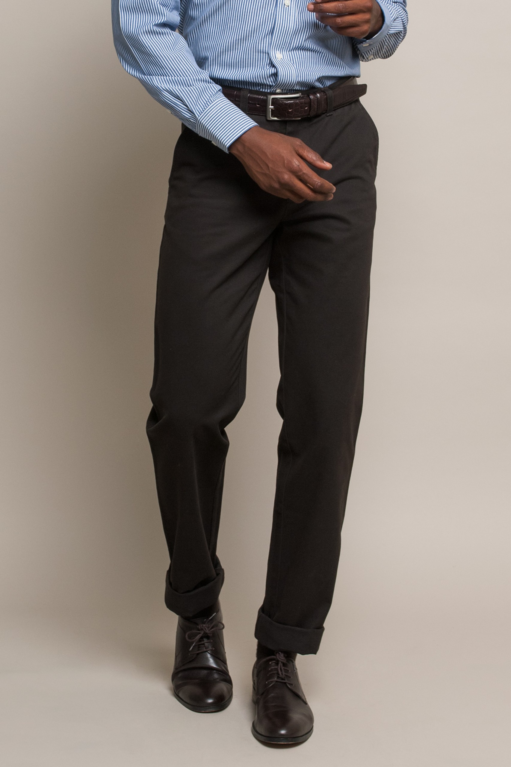 Pantalones de sarga de algodón