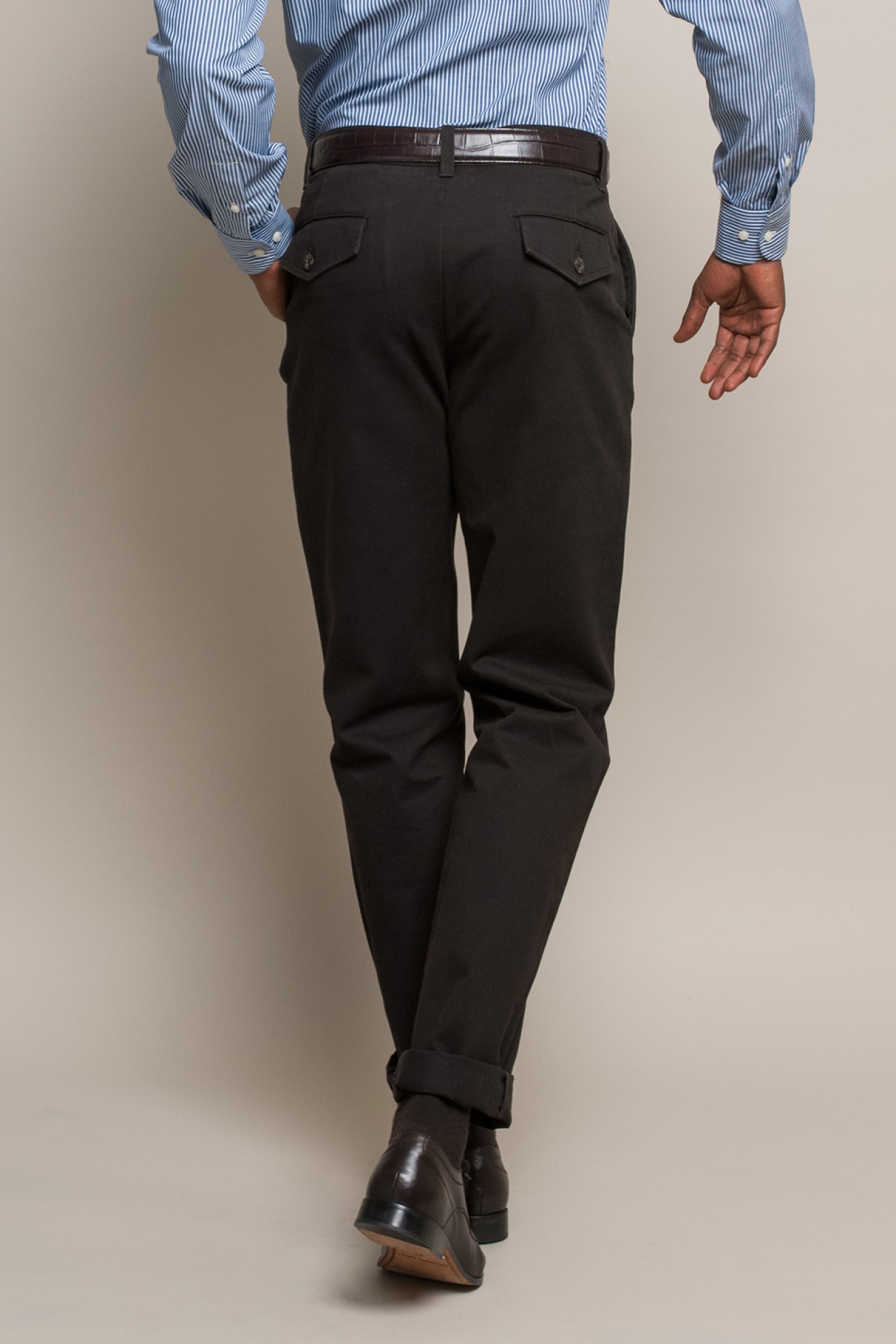 Pantalones de sarga de algodón