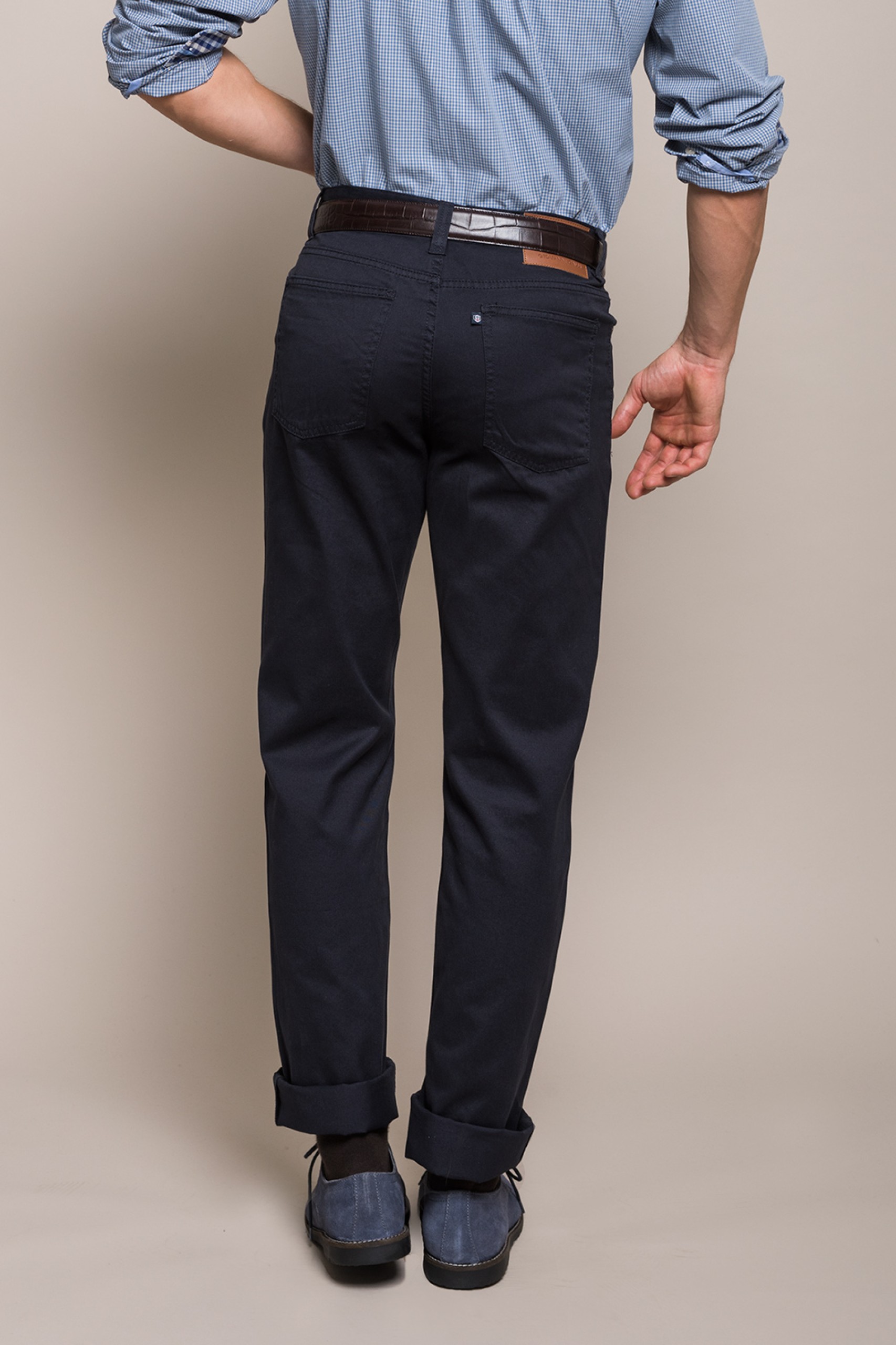 Pantalón de sarga con 5 bolsillos