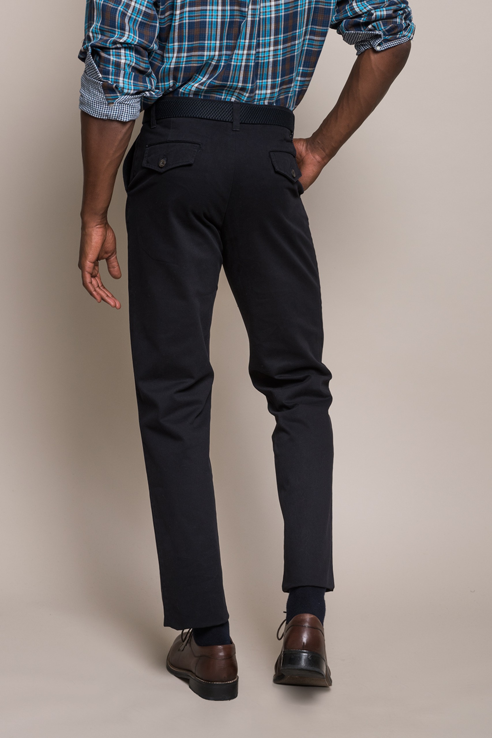 Pantalones de sarga de algodón