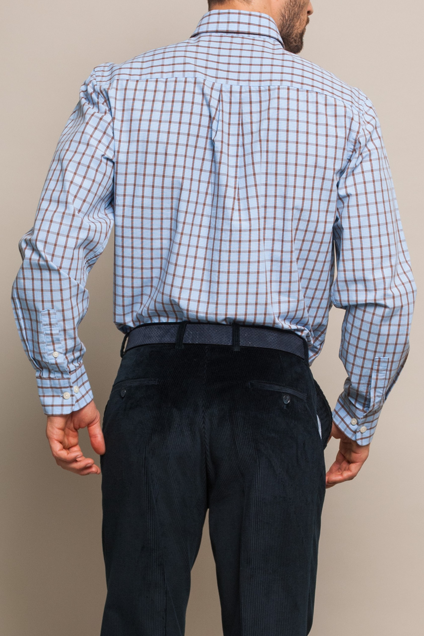 Camisa regular fit a cuadros