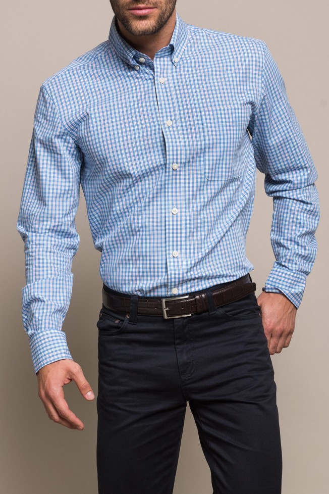 Camisa xadrez slim fit Camisa xadrez slim fit