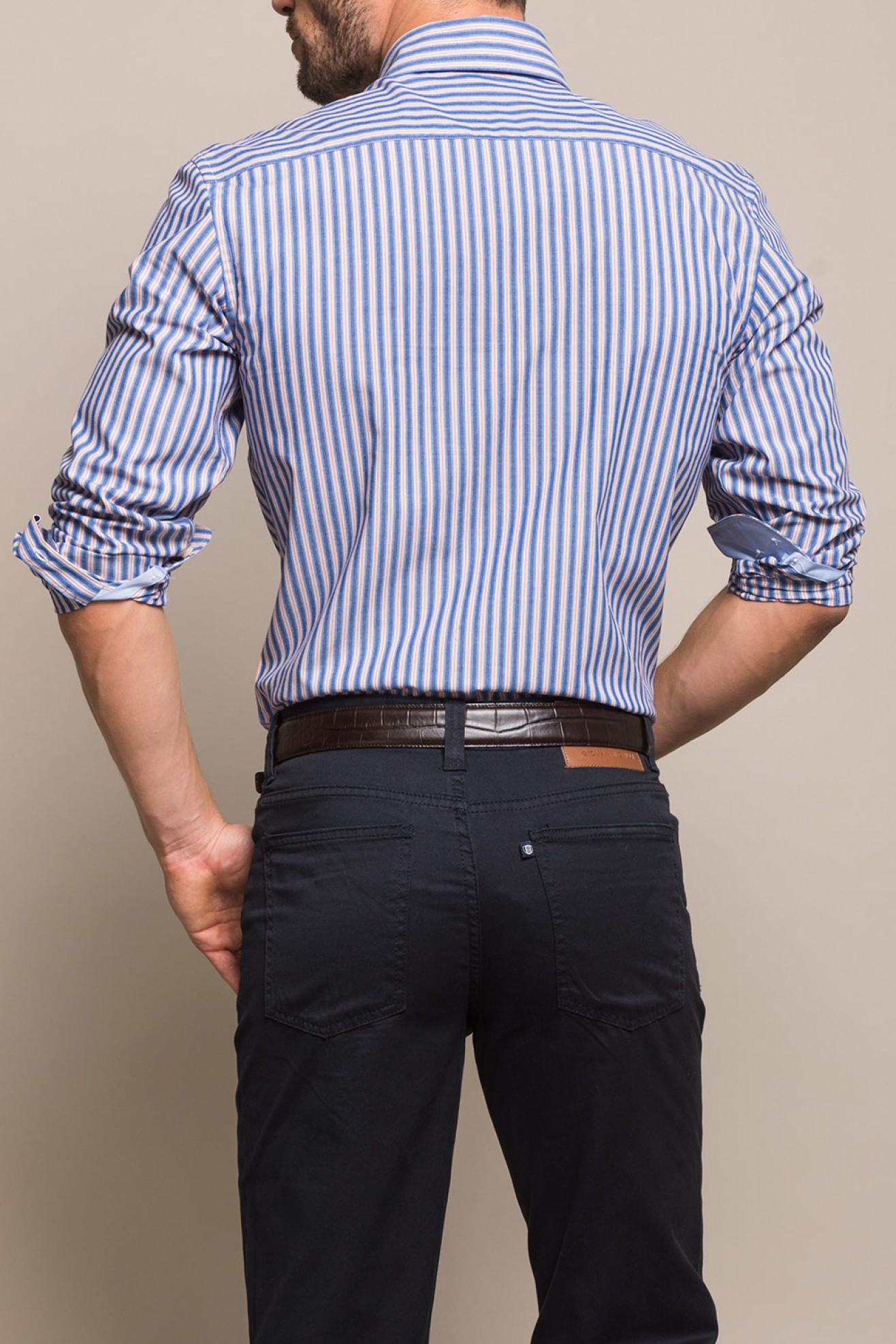 Camisa de rayas slim fit