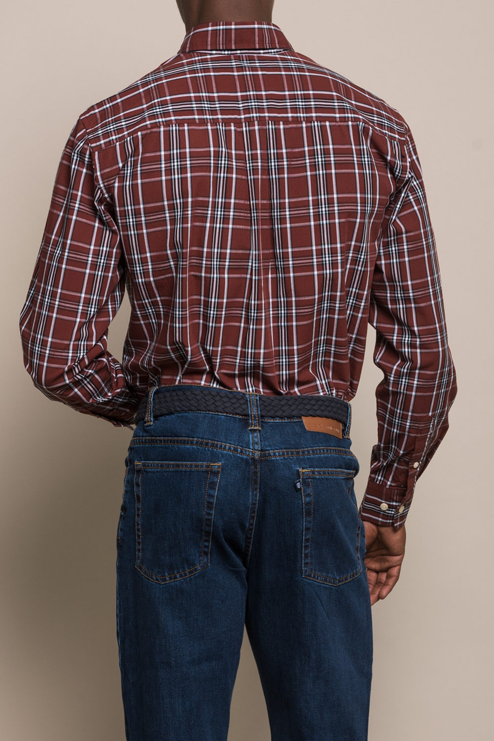 Camisa regular fit a cuadros