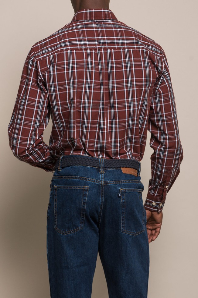 Camisa regular fit a cuadros Camisa regular fit a cuadros
