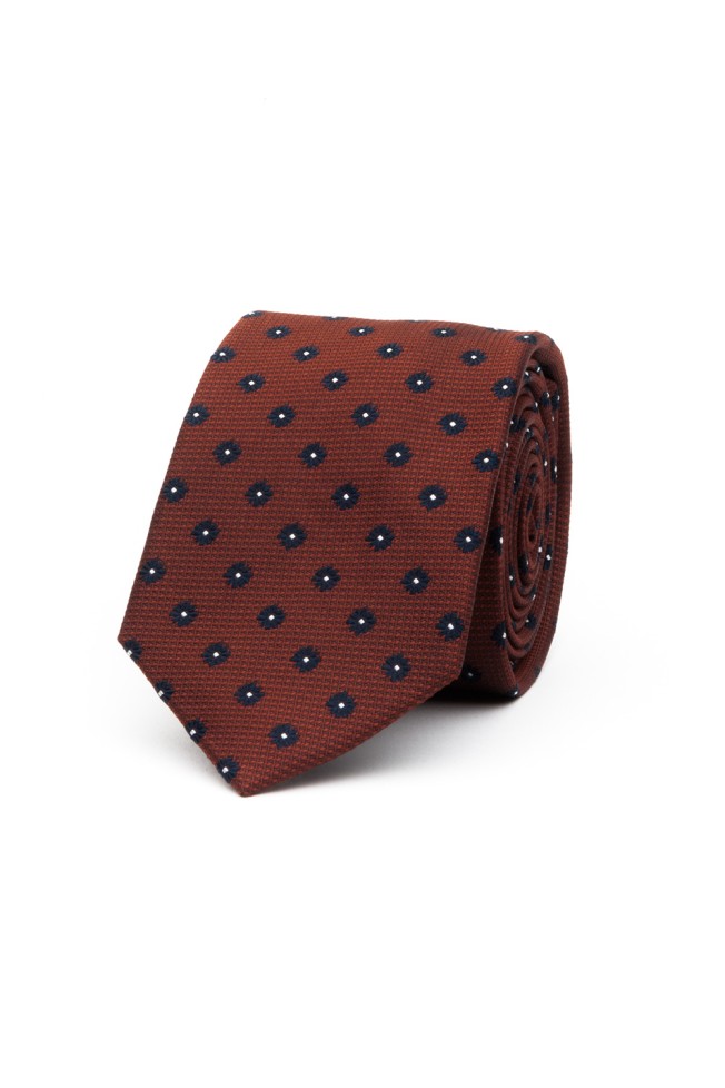 Gravata seda padro flores