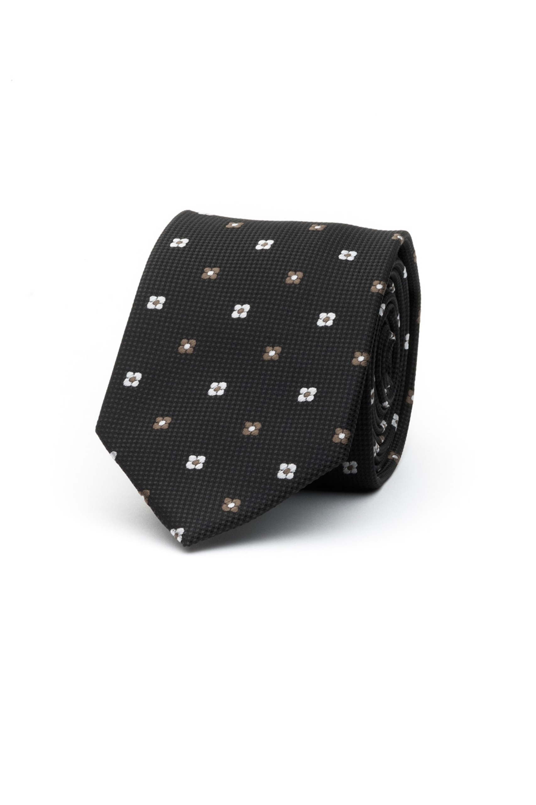 Corbata con estampado de flores