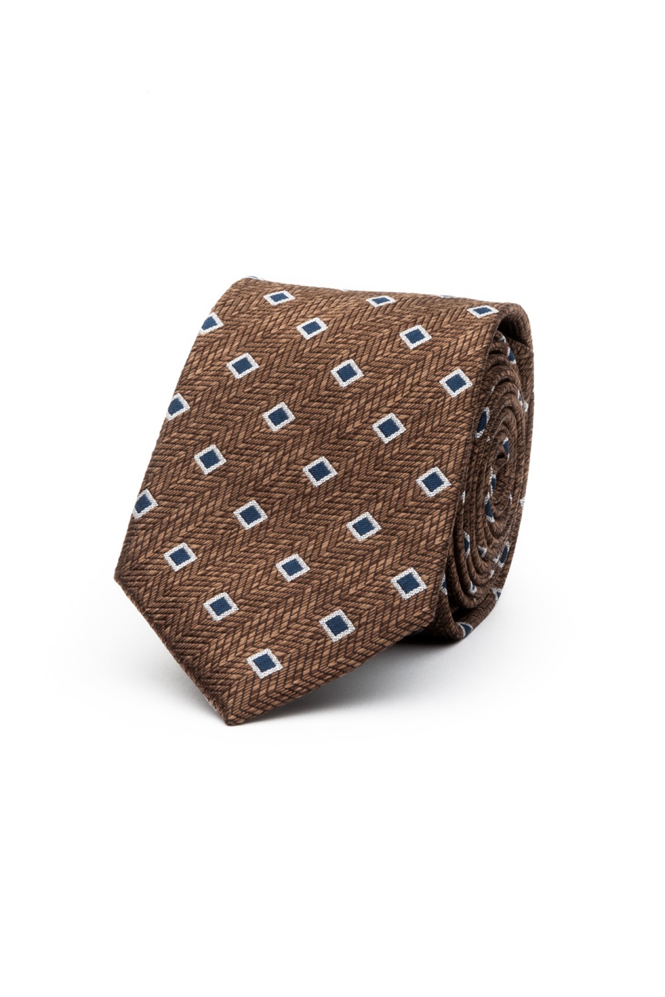 Corbata de seda estampada