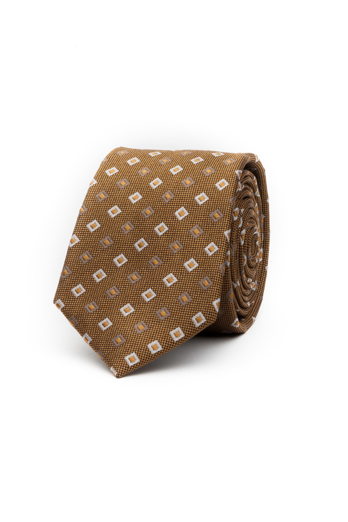 Corbata de seda con motivo de cuadros